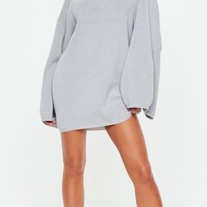 Missguided Extreme wide Sleeve Sweater Dress